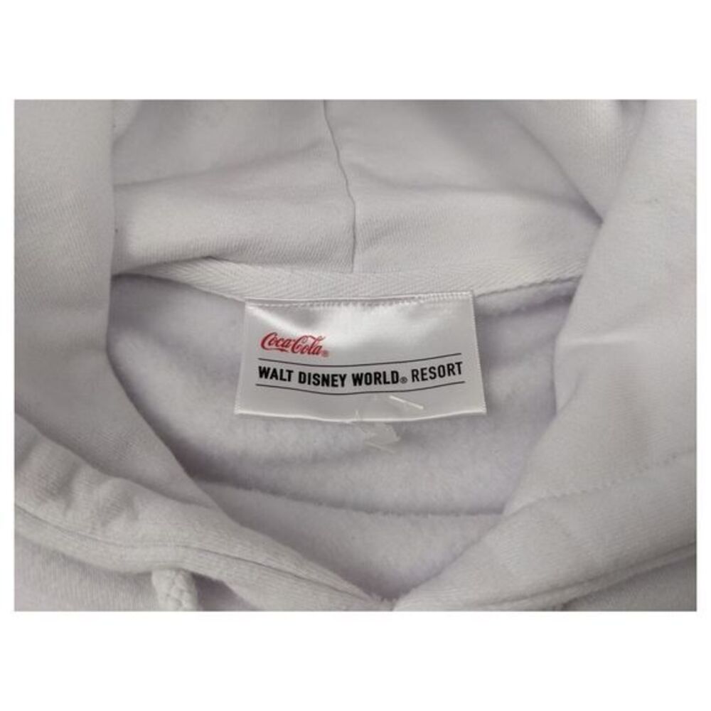 Walt Disney World‎ Resort Coca-Cola Hoodie White Mickey Mouse Pullover - Picture 5 of 12